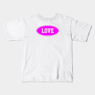 love dusty pink logo Kids T-Shirt